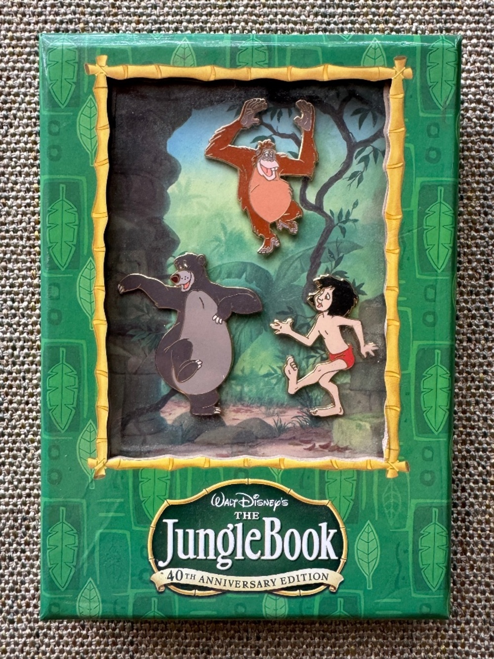Disney Jungle Book Enamel Pins in Packaging